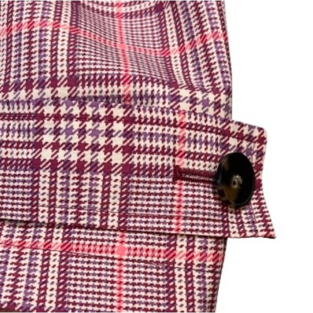 Trench Coat Plaid Belted Double Breasted Storm Flap M&S Collection Size 16 - Picture 6 of 11